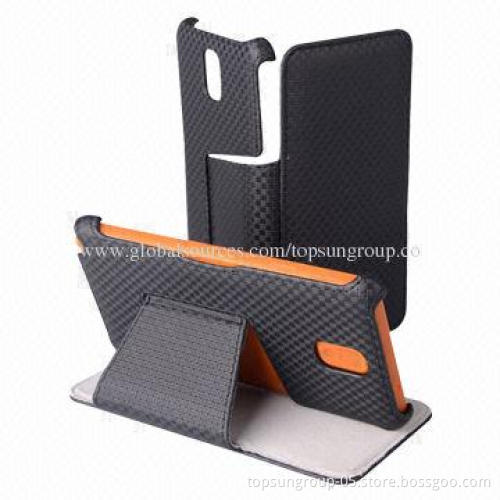 Hot-press Book Leather Covers/Tablet PC Cases for Samsung Galaxy S5 i9600, Made of PU Material